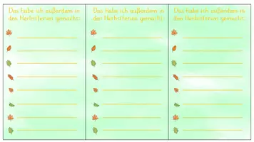 Vorschau - Arbeitsblätter - Herbstferiengrüße - Seite 3