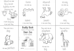 Vorschau - Arbeitsblätter - Materialpaket - Erarbeitung eines Bilderbuchs (Dear Zoo) #silvesterknaller23 - Seite 2