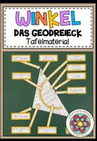 Vorschau - Präsentationen/Tafelbilder - Geodreieck – Aufbau & Beschriftung verstehen | Tafelmaterial 5. Klasse - Deckblatt