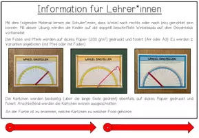 Vorschau - Fördermaterial/Inklusion - WINKEL - Winkel einstellen (Legeübung) - Seite 1