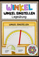 Vorschau - Fördermaterial/Inklusion - WINKEL - Winkel einstellen (Legeübung) - Deckblatt