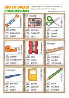 Vorschau - Spiele - No lo digas útiles escolares Spanisch - Seite 1