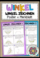 Vorschau - Poster - WINKEL - Winkel zeichnen (Poster + Merkblatt) - Deckblatt