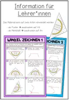 Vorschau - Poster - WINKEL - Winkel zeichnen (Poster + Merkblatt) - Seite 1