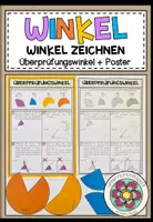 Vorschau - Stationenlernen - WINKEL - Winkel zeichnen (Überprüfungswinkel + Erklärung) - Deckblatt