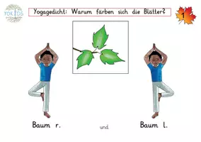 Vorschau - Arbeitsblätter - Herbst Yogagedicht Warum färben sich die Blätter - Seite 1