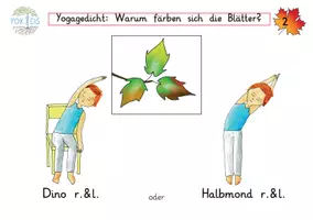 Vorschau - Arbeitsblätter - Herbst Yogagedicht Warum färben sich die Blätter - Seite 2