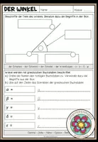 Vorschau - Arbeitsblätter - WINKEL - Winkelbeschriftung (Arbeitsblatt) - Deckblatt