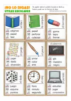 Vista previa - Juegos / Gamificación - No lo digas útiles escolares juego Español - página 2