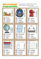 Vista previa - Juegos / Gamificación - No lo digas útiles escolares juego Español - página 3