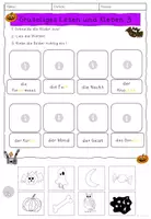 Vorschau - Arbeitsblätter - Lesen und Kleben Halloween Klasse 1/2 - Seite 3