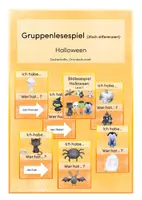 Vorschau - Unterrichtsreihen - Gruppenlesespiel: Ich habe wer hat - Halloween - Deckblatt