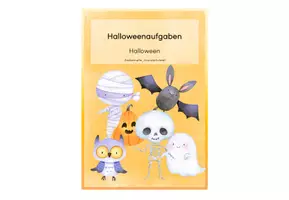 Vorschau - Stationenlernen - Halloweenpaket für den Deutschunterricht - Deckblatt