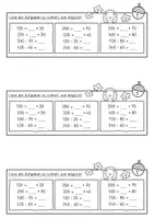 Vorschau - Arbeitsblätter - Herbstliche Lerntheke Mathe Klasse 4 (ZR bis 1000) - Seite 1