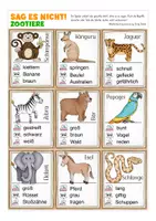 Vista previa - Juegos / Gamificación - Sag es nicht! Zootiere Deutsch GRATIS - página 1