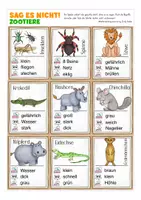 Vista previa - Juegos / Gamificación - Sag es nicht! Zootiere Deutsch GRATIS - página 3