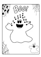 Vorschau - Arbeitsblätter - Halloween - Zahlen verbinden und malen (bis 75) - ZR 100 - Seite 3