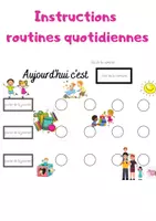 Vista previa - Unidades / Secuencias / Situaciones de Aprendizaje - Instructions routines quotidiennes - Portada