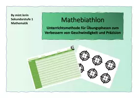 Vorschau - Stationenlernen - Mathematik-Biathlon - Vorlage für Übungsphasen - Deckblatt
