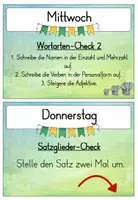 Vorschau - Aufgabenkarten - Satz des Tages/ der Woche (Klasse 3/4) - Seite 2
