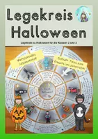 Vorschau - Spiele - Legekreis Halloween (2./ 3. Kl., inkl. Tipps zum Einsatz) - Deckblatt