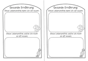 Vorschau - Arbeitsblätter - Gesunde Ernährung - Bastelvorlage für einen Kühlschrank - Seite 3
