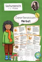 Vorschau - Aufgabenkarten - Herbst: Wissenskartei & Arbeitsblätter Sachunterricht (1.–2. Klasse) - Deckblatt