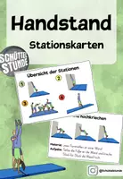 Vorschau - Bildkarten - Handstand - Stationskarten - Deckblatt