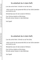Vorschau - Arbeitsblätter - Erste Wörter - Lies- streich durch - schreib ab 1 - Seite 3