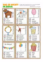 Vista previa - Juegos / Gamificación - Sag es nicht! Zirkus Deutsch Alemán - página 3