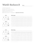 Vorschau - Arbeitsblätter - Würfel Subtraktion Tausenderraum - Seite 3