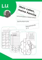 Vorschau - Arbeitsblätter - Mein Leben und meine Familie, das bin ich - Deckblatt