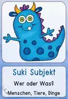 Vorschau - Arbeitsblätter - Satzglieder Monster (Tafelmaterial, Faltheft, ABs, Merkposter) - Seite 2