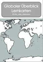 Vorschau - Präsentationen/Tafelbilder - Lernkarten "Globaler Überblick" - Deckblatt