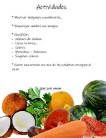 Vista previa - Unidades / Secuencias / Situaciones de Aprendizaje - Frutas y verduras - página 1