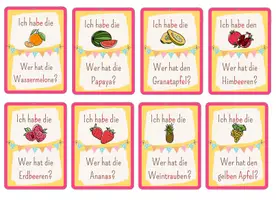 Vorschau - Spiele - Ich habe - Wer hat? Lesespiel für die Grundschule (Obst & Gemüse) - Seite 2