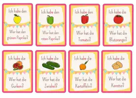 Vorschau - Spiele - Ich habe - Wer hat? Lesespiel für die Grundschule (Obst & Gemüse) - Seite 3