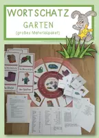Vorschau - Arbeitsblätter - Wortschatz GARTEN - Materialpaket - Deckblatt