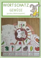 Vorschau - Arbeitsblätter - Wortschatz GEMÜSE - Materialpaket - Deckblatt