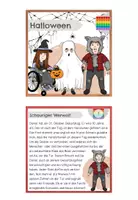 Vorschau - Aufgabenkarten - Halloween: Schaurige Geburtstagsparty | Lesekartei zu POP ITs | Klasse 3/4 - Seite 2