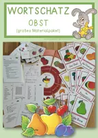 Vorschau - Arbeitsblätter - Wortschatz OBST - Materialpaket - Deckblatt
