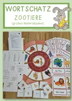 Vorschau - Arbeitsblätter - Wortschatz ZOOTIERE - Materialpaket - Deckblatt