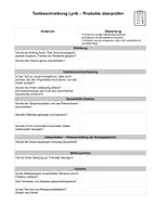 Vorschau - Arbeitsblätter - Checkliste für die Textbeschreibung Lyrik - Seite 3