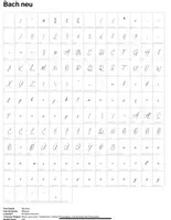 Vorschau - selbst erstellte Schriftarten - Schriftart: Bach by Pinselkomponistin - Seite 2