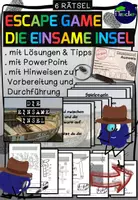 Vorschau - Stundenentwürfe - Escape Game/Exit the Room "Die einsame Insel" (ab 3. Klasse) #fächerunabhängig #motivierender Unterricht #Grundschule - Deckblatt