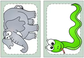 Vorschau - Bildkarten - Tafelmaterial - Bild- und Wortkarten zur Erweiterung des Wortschatzes (Monkey Puzzle) - Seite 1