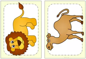 Vorschau - Bildkarten - Tafelmaterial - Bild- und Wortkarten zur Erweiterung des Wortschatzes (Dear Zoo) - Seite 1