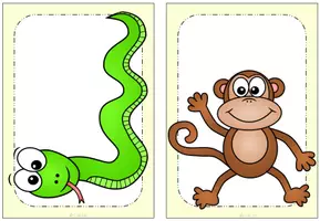 Vorschau - Bildkarten - Tafelmaterial - Bild- und Wortkarten zur Erweiterung des Wortschatzes (Dear Zoo) - Seite 2