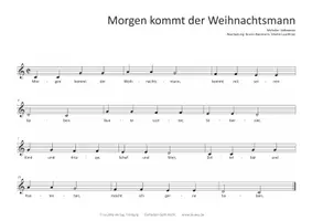 Vorschau - Arbeitsblätter - Vier Lieder, einmal üben - Morgen kommt der Weihnachtsmann... - Seite 2