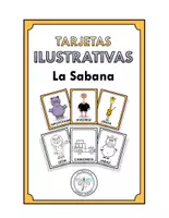 Vista previa - Unidades / Secuencias / Situaciones de Aprendizaje - TARJETAS ILUSTRATIVAS LA SABANA - Portada